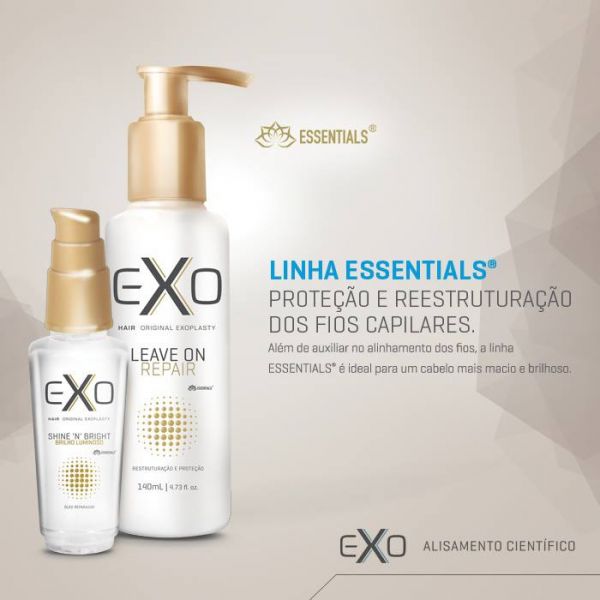 Kit Exo Hair Leave-on 140ml + Serum shine 30ml.