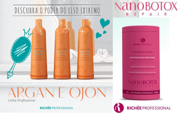 01 Kit Argan e Ojon 3x1Lt +01 NanoBotox 1kg  COMBO