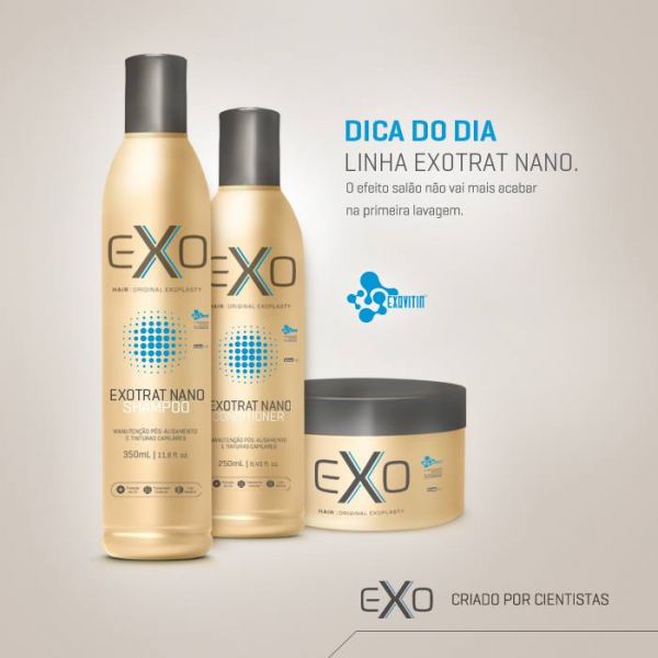 Kit Exo Hair - Home Care Shampo+ Condicionador+ Máscara