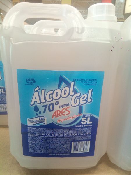 Álcool Gel 70° Galão c/ 5 Litros