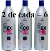 Deep OXI GABONI - Kit c/6 x 900ml (20+30+40Vol. 2 de cada).