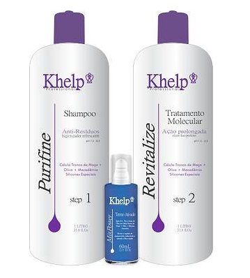 KHELP - Alisamento e Tratamento Molecular 2x1Lt + 60ml.